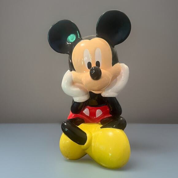 Disney Other - Disney Fab New York NY Mickey Mouse Ceramic Glass Piggy Coin Bank Jar